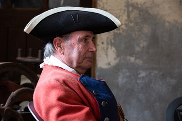 Man sporting a tri-corner hat.